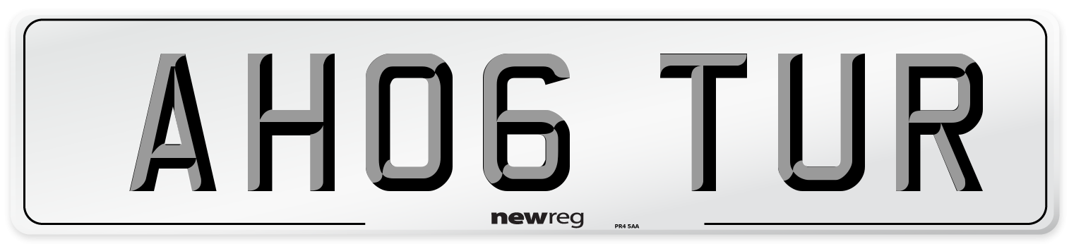 AH06 TUR Number Plate from New Reg